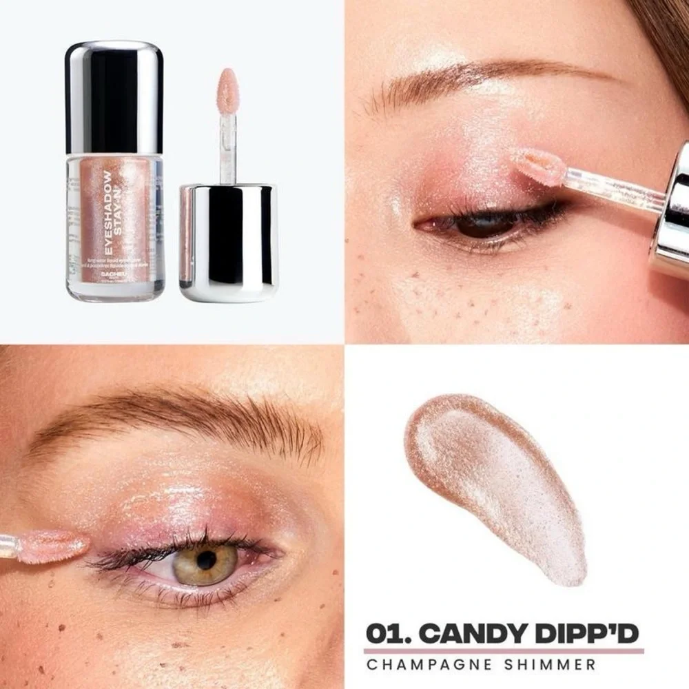 Sacheu Long Wear Liquid Eyeshadow STAY-N 01 Candy Dipp’d Champagne Shimmer